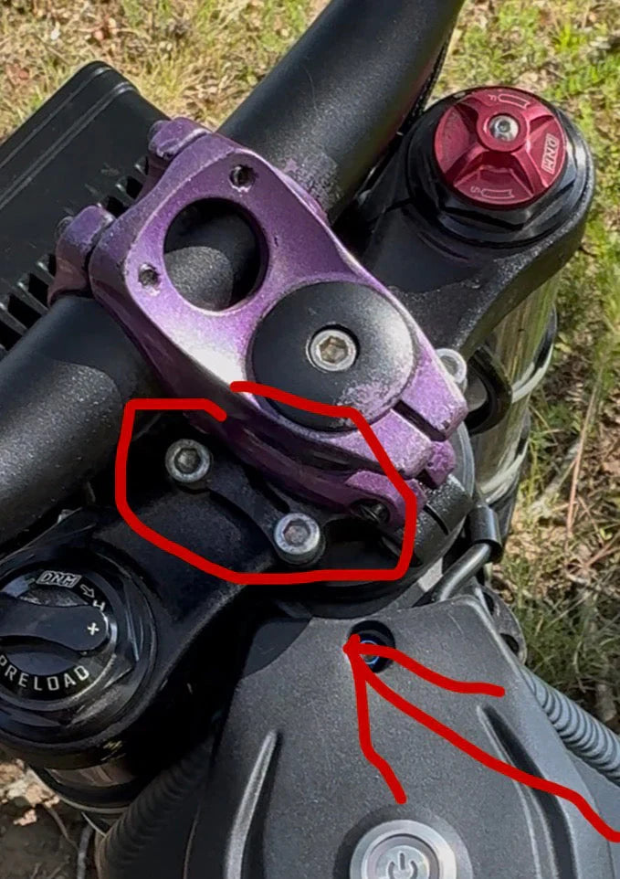 Titanium direct stem mount bolts
