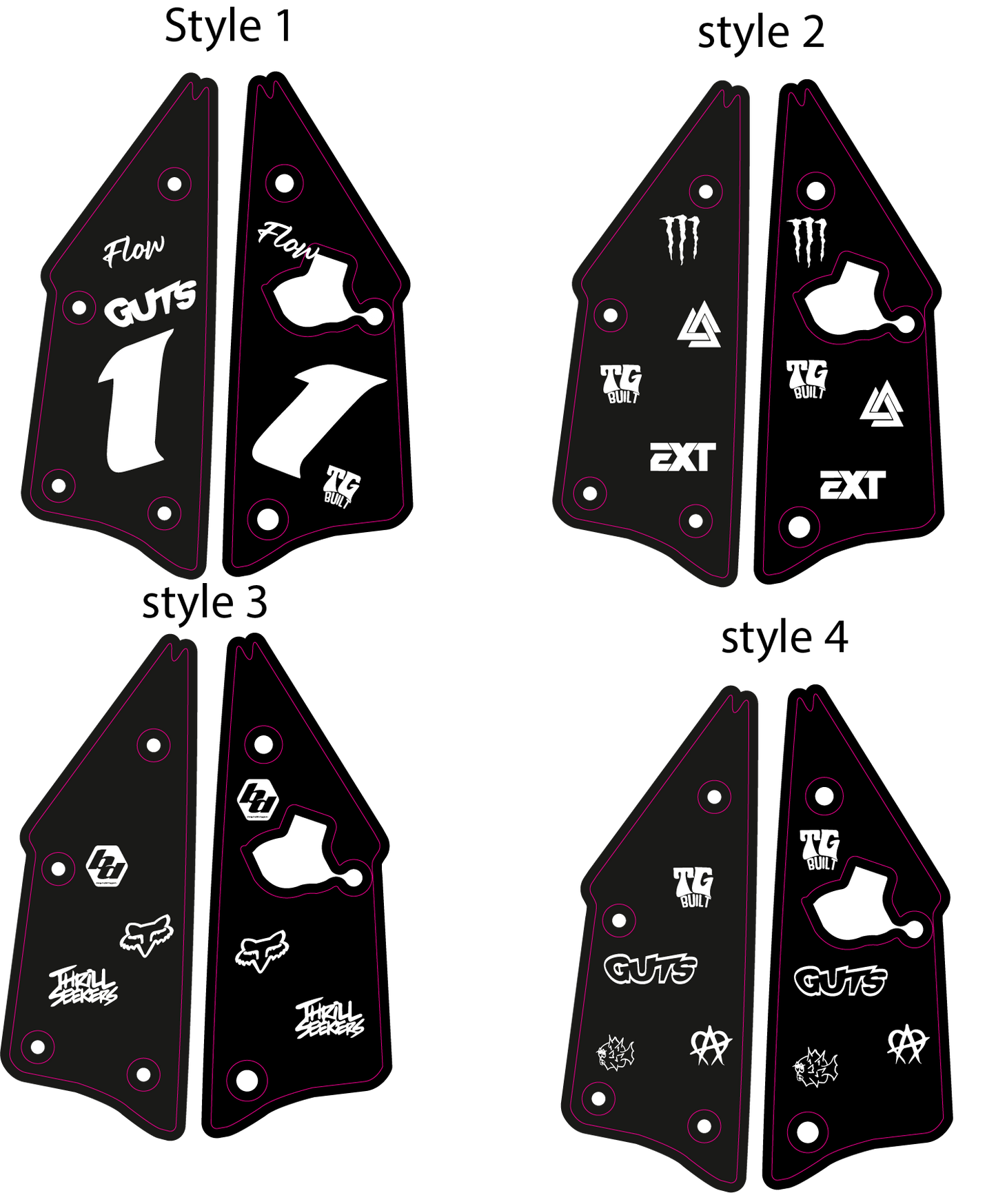 Pre Made Talaria X3 Side Panel Decals