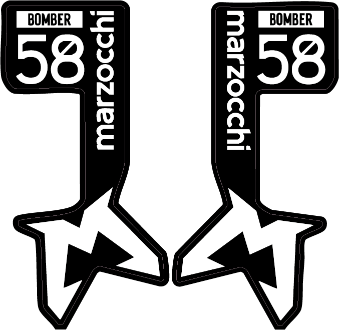 bomber 58 fork decals