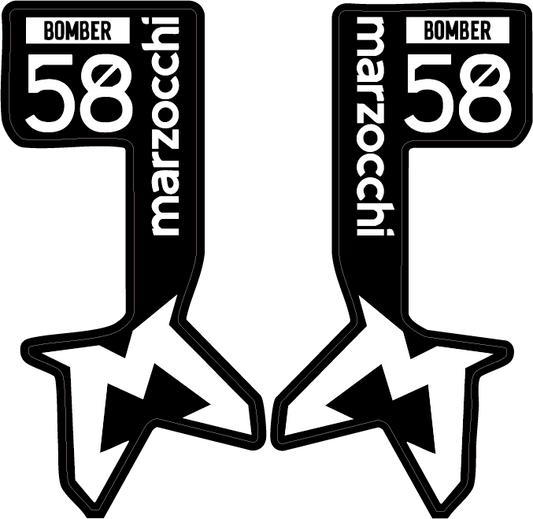 bomber 58 fork decals