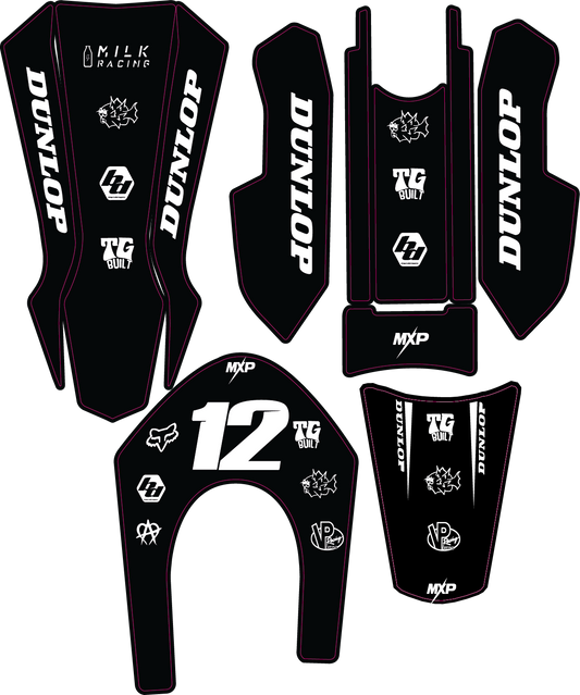 Eride Pro Plastics Decal kit